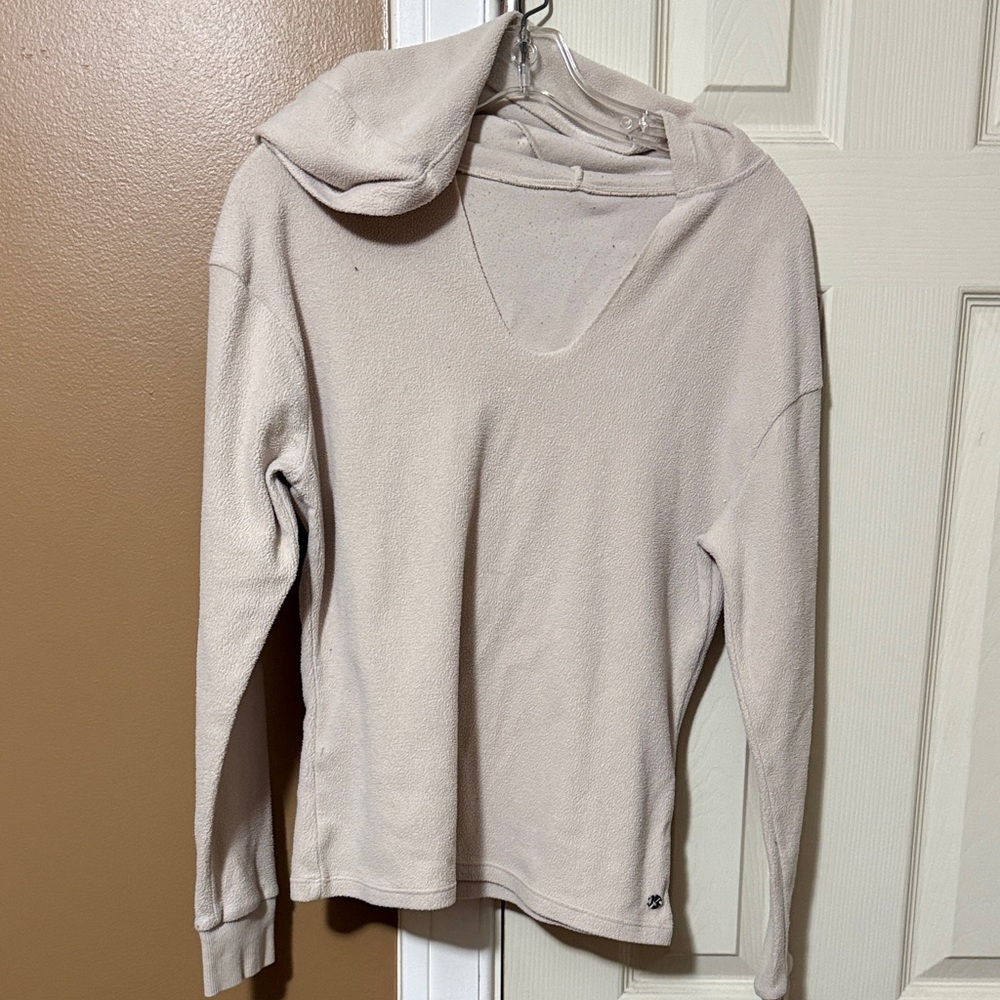 BuffBunny Women's V-Neck Cream Sweater